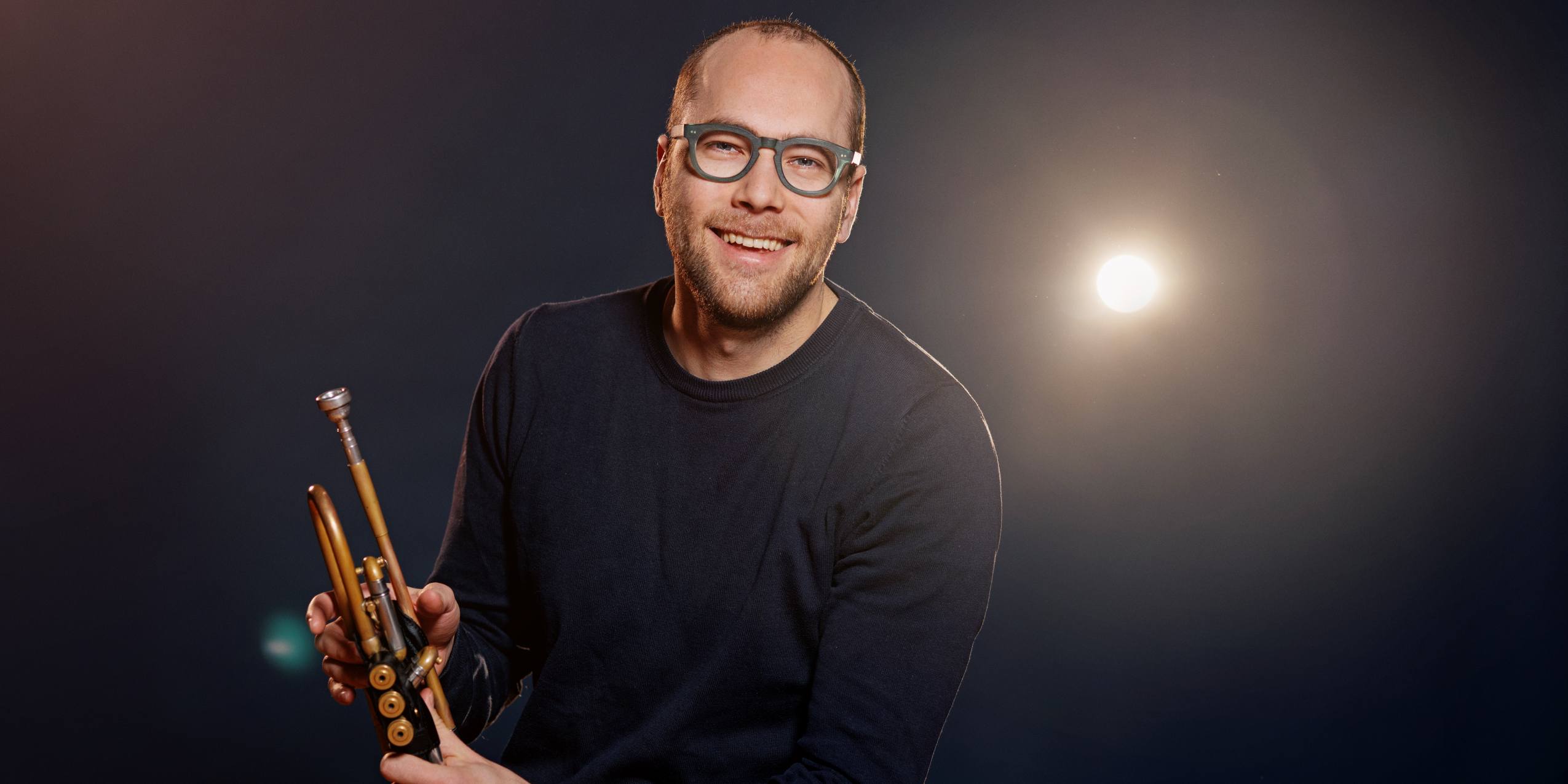 Portræt af Gidon Nunes Vaz, trompet