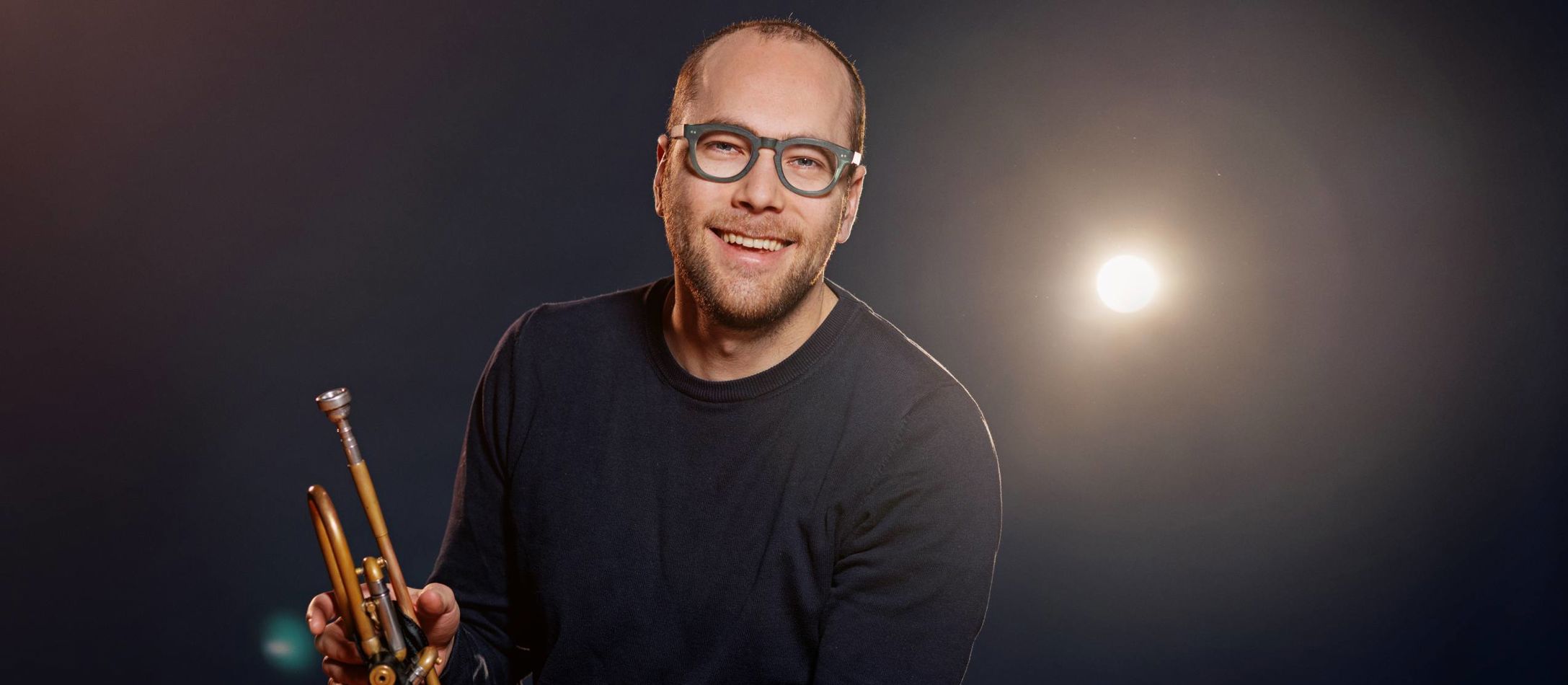 Portræt af Gidon Nunes Vaz, trompet