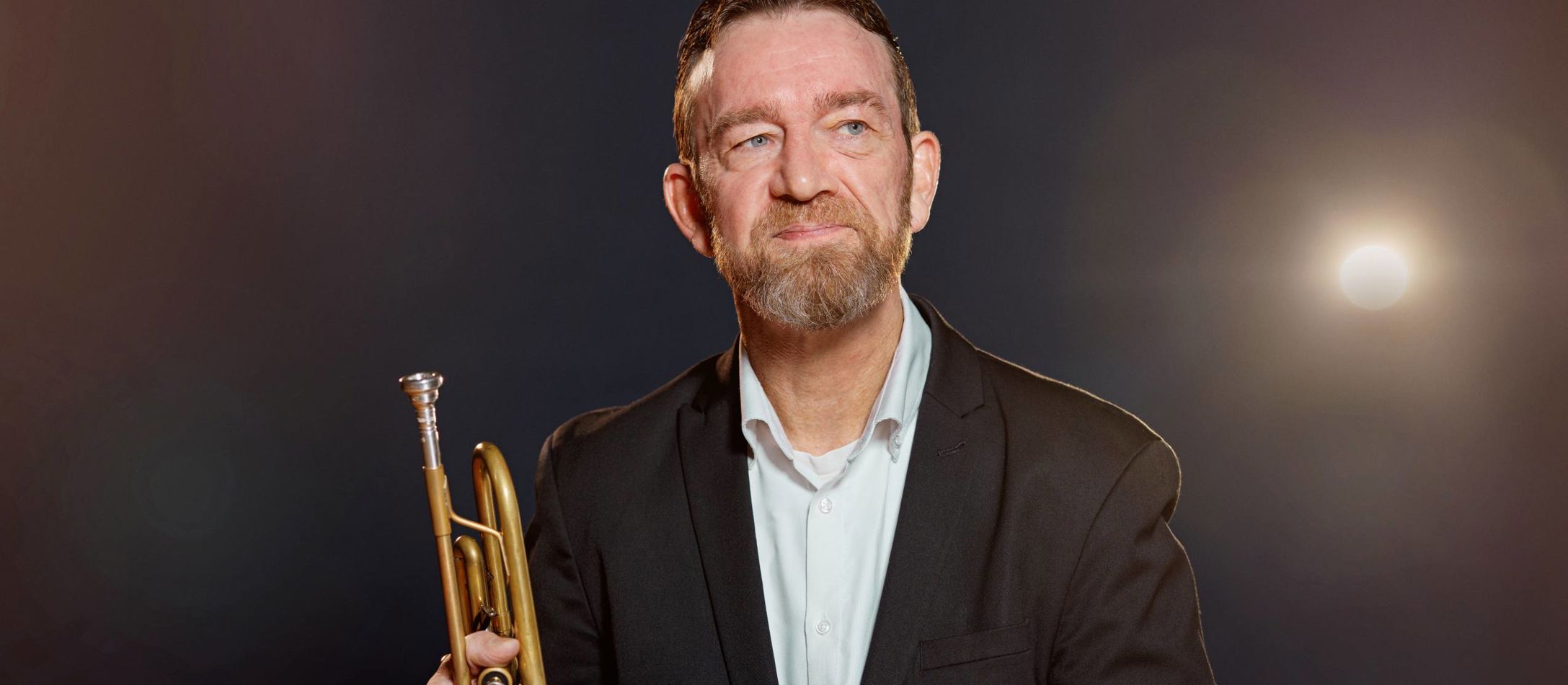 Portræt af Thomas Kjærgaard, trompet