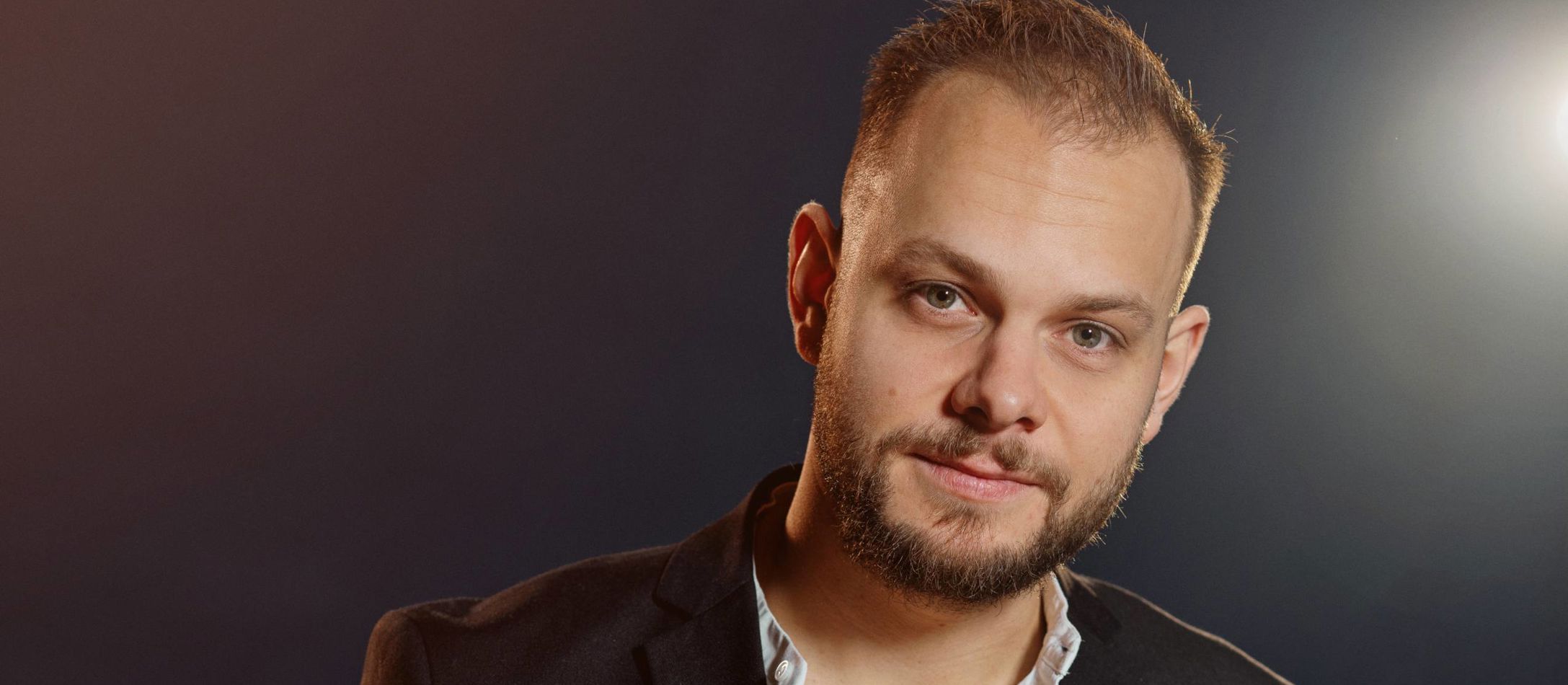 Portræt af Dave Vreuls, trompet