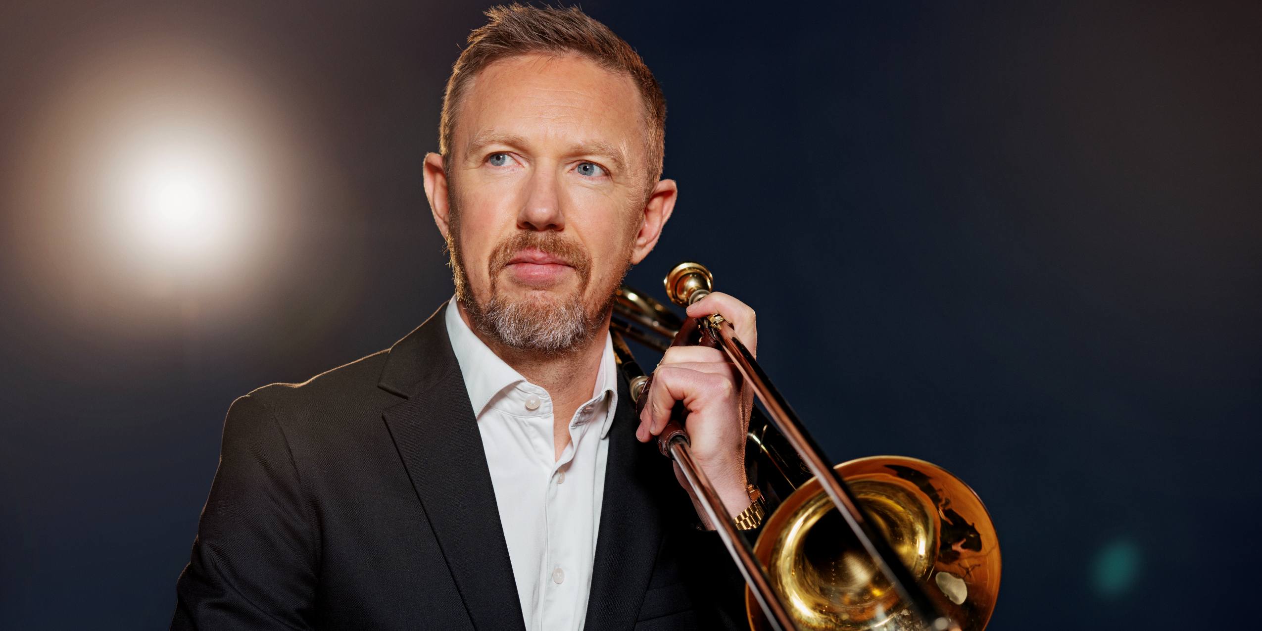 Portræt af Peter Dahlgren, basun