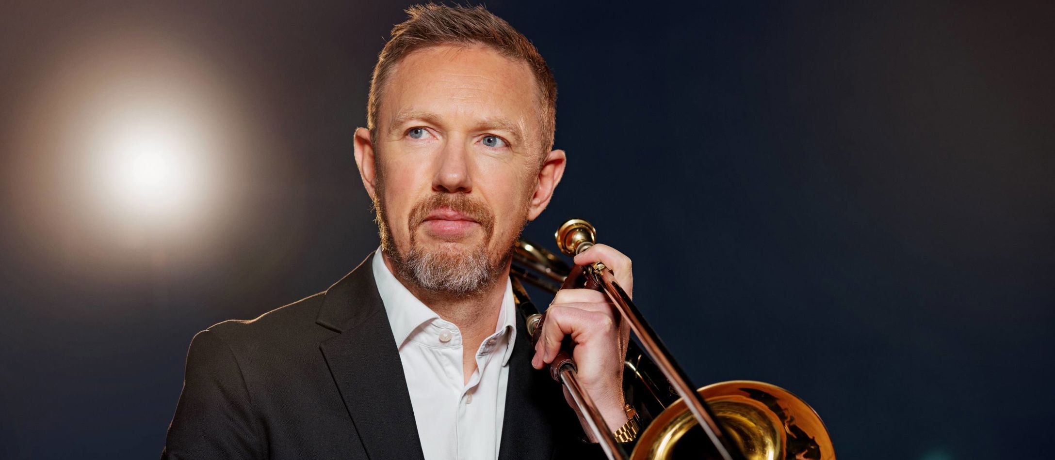 Portræt af Peter Dahlgren, basun